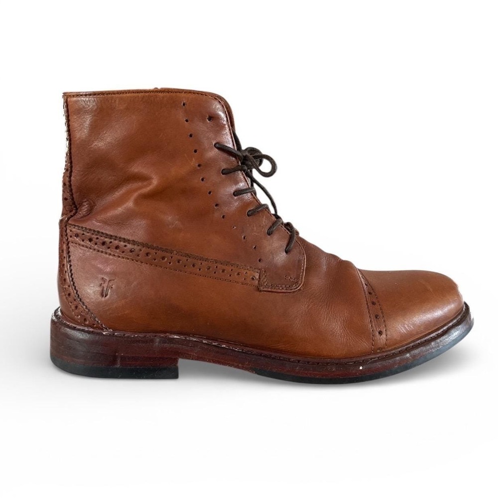 Frye Mens Murray Leather Lace Up Boot size 10.5